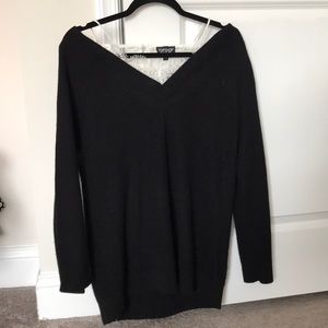 Topshop oversized black sweater